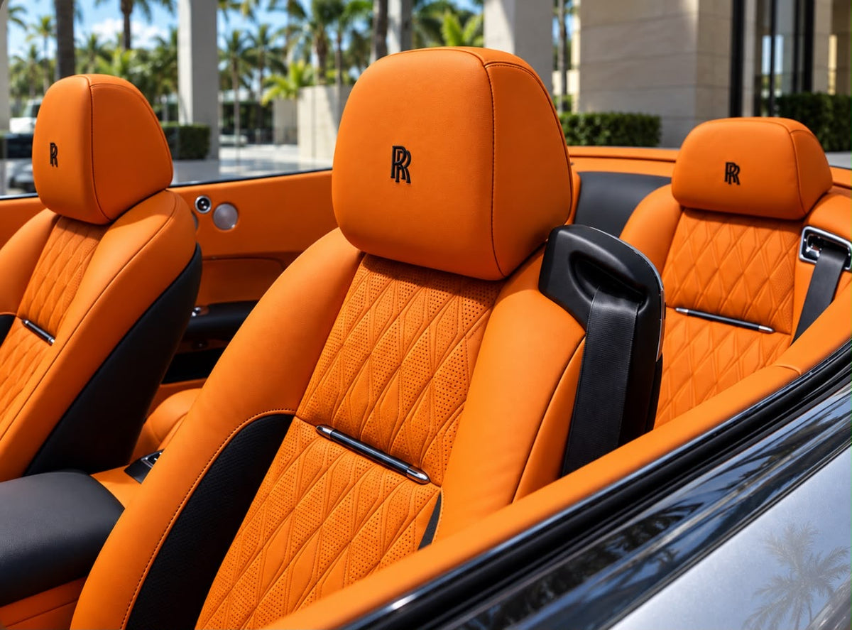 Rolls-Royce Dawn — Silver / Orange Interior