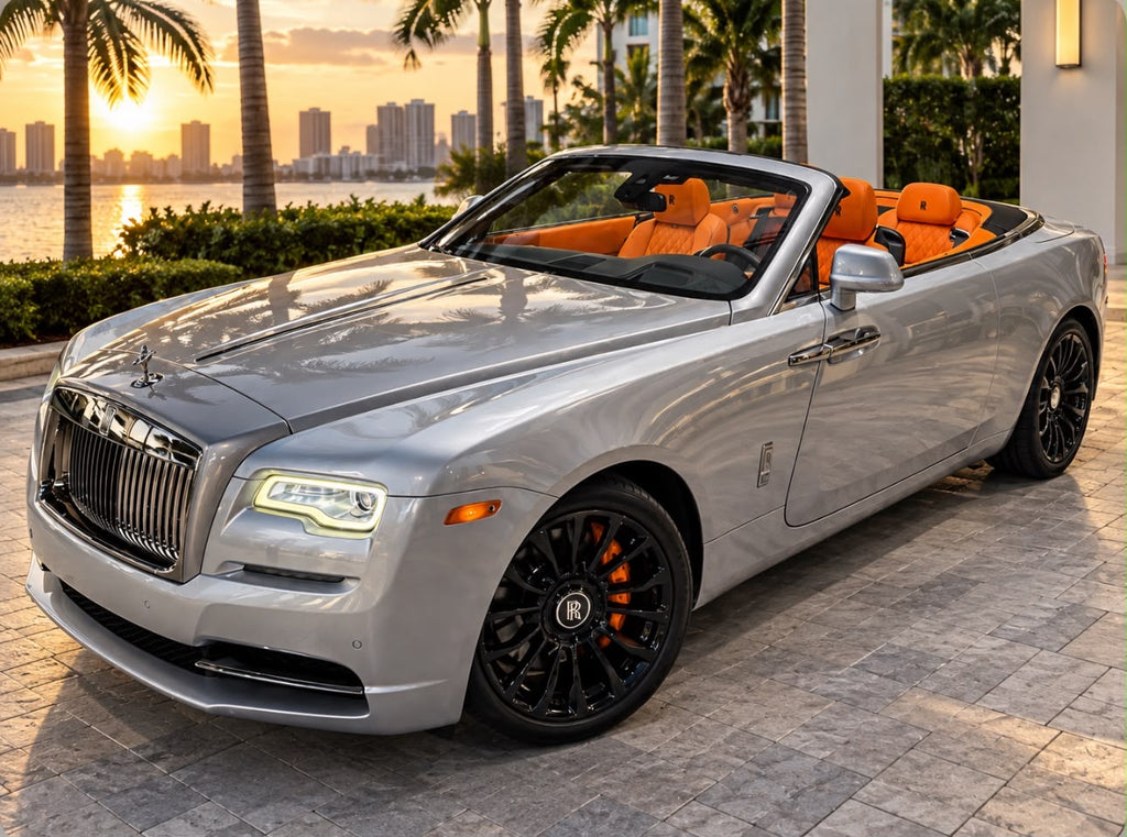 Rolls-Royce Dawn — Silver / Orange Interior