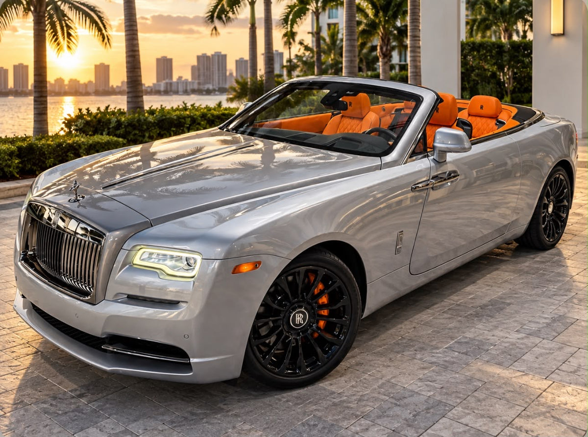 Rolls-Royce Dawn — Silver / Orange Interior
